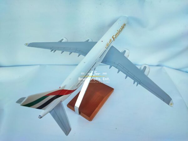 Model of Airbus A340-500 Emirates Airlines with detailed craftsmanship.